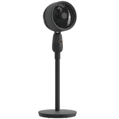 HOMCOM Pedestal Fan, Powerful Air Circulator, 36 Inch Floor Standing Fan with 3 Speed Settings, 70° Oscillating for Bedroom, Home and Office, Black