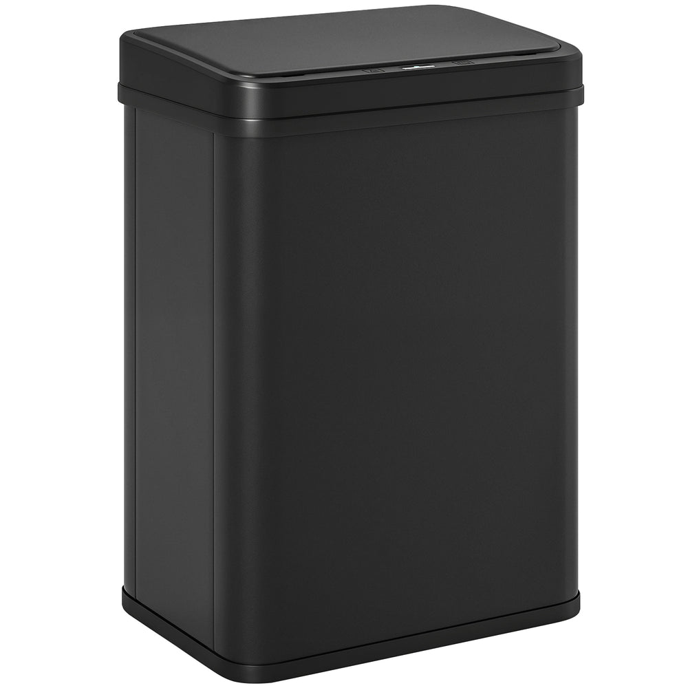 HOMCOM 40L Sensor Bin with Soft-Close Lid, Stainless Steel Automatic Touchless Motion Sensor Kitchen Bin, Black