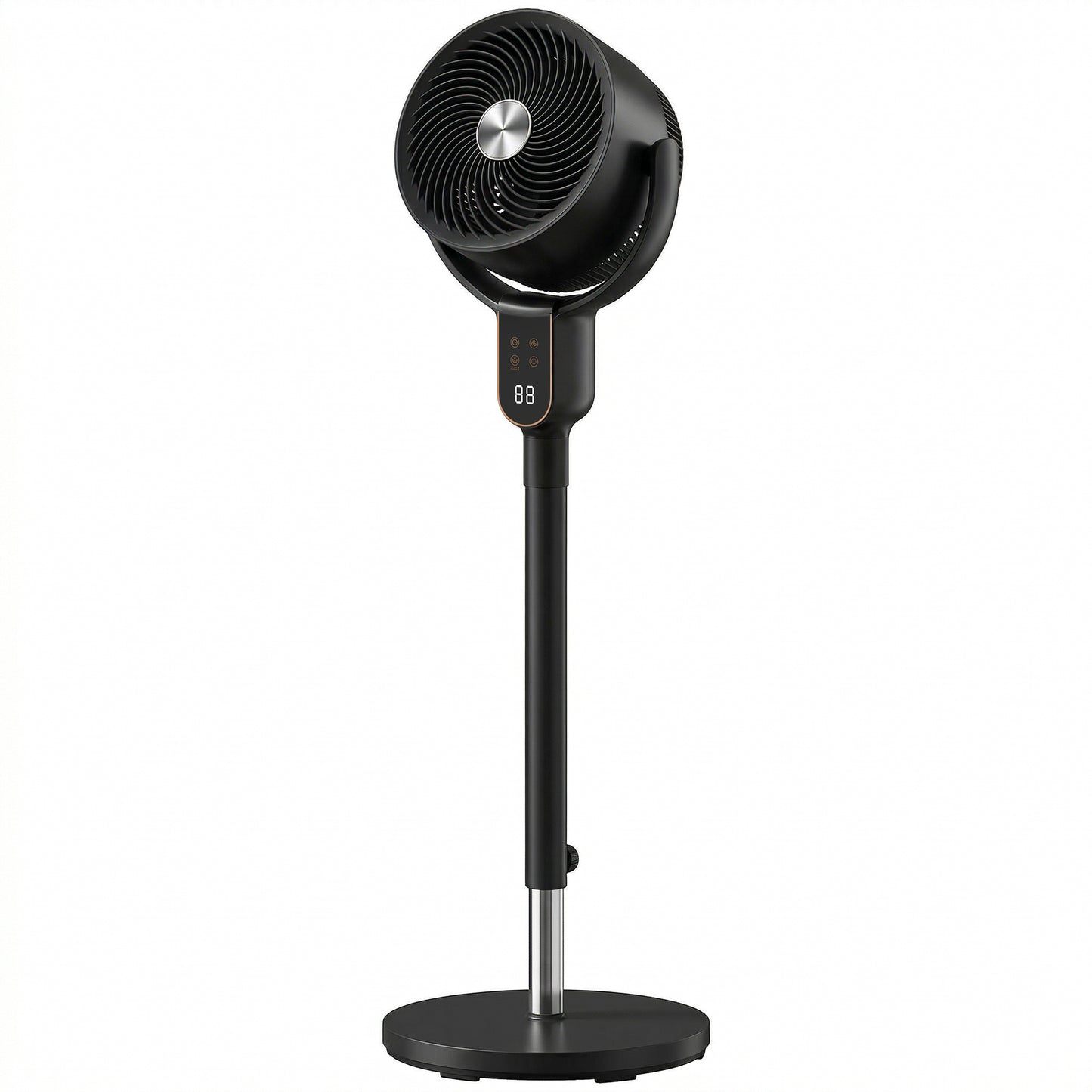 HOMCOM 20 dB Silent Standing Fan for Bedroom, 42" Pedestal Fan with Remote, 90Â° Oscillating, 8 Speeds, Remote Control, Black