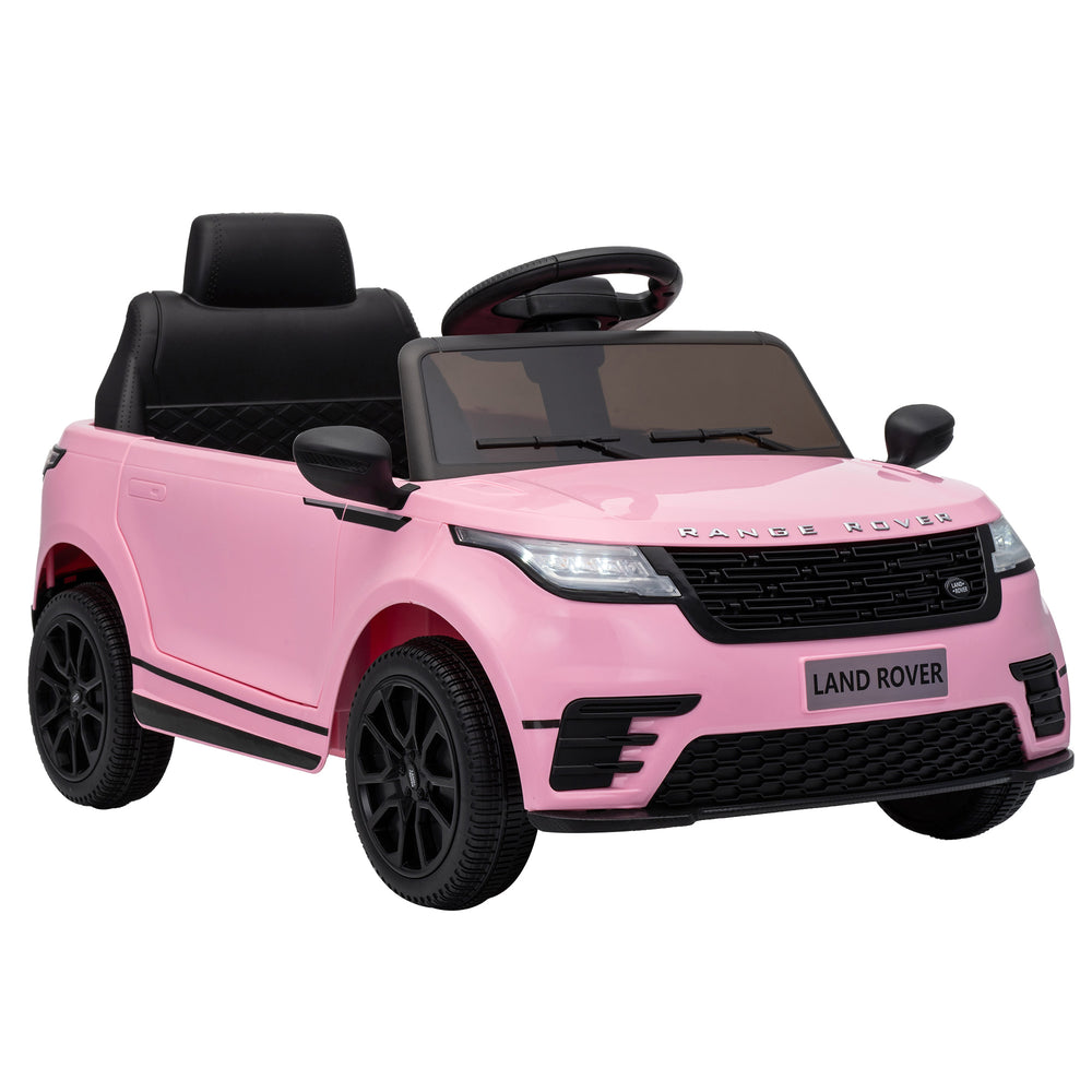 AIYAPLAY Range Rover Velar Licensed 12V Electric Car for Kids with Remote, 4-Wheel Suspension, Slow Start for 2-4 Years, Pink