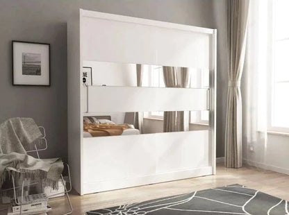 Splendor II Sliding Door Wardrobe 180cm - White Matt