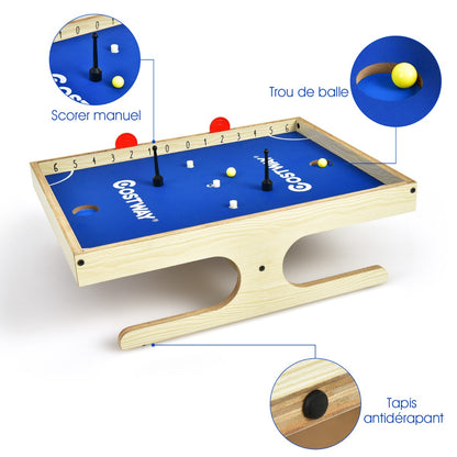 Table Game Magnetic Board Game for 2 Players Mini Table Football with 2 Balls and 2 Handles 45 x 33.5 x 14 CM