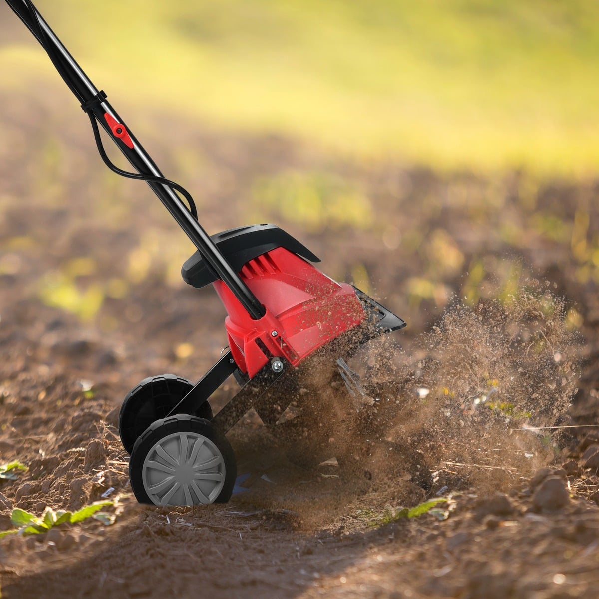 1200W Electric Garden Tiller/Cultivator with 4 Blade Till