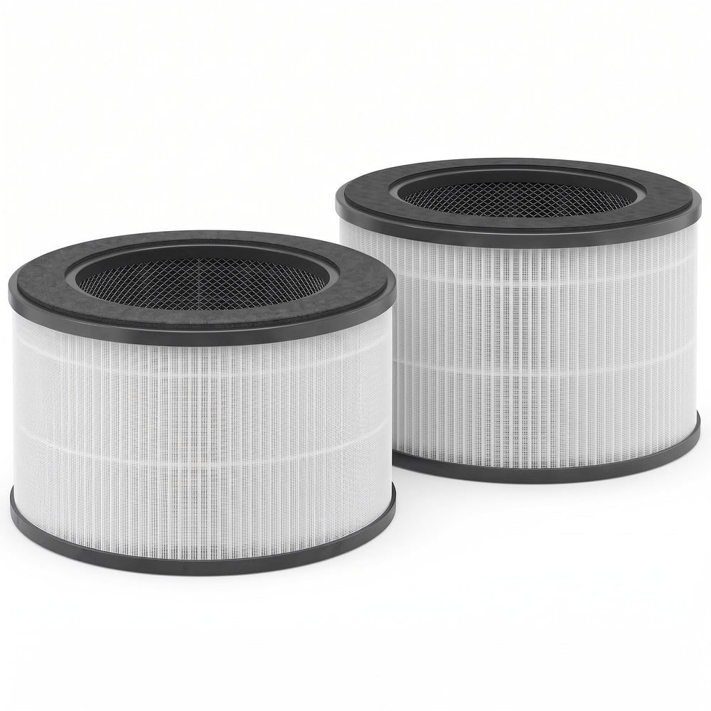 HOMCOM H13 True HEPA Replacement Filter for Air Purifier (Model 823-097), Activated Carbon Filter for Smoke, Odours, 2 Pack