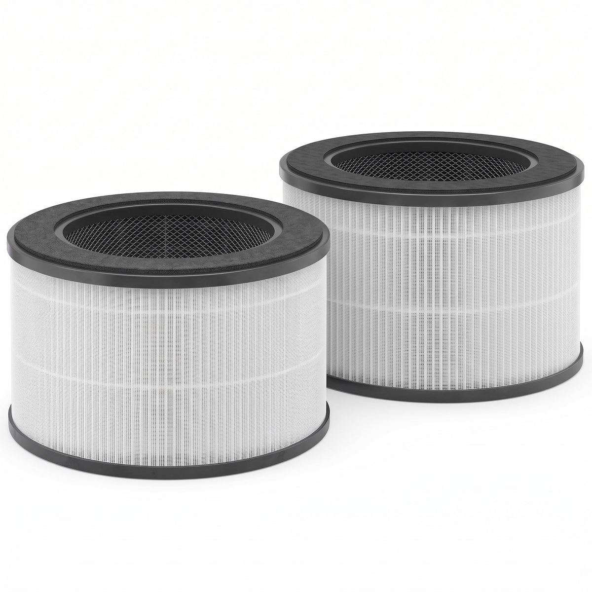 HOMCOM H13 True HEPA Replacement Filter for Air Purifier (Model 823-097), Activated Carbon Filter for Smoke, Odours, 2 Pack