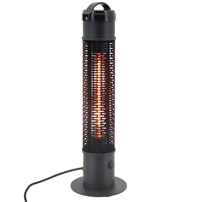 1.2KW Outsunny Table Top Patio Electric Heater, Infrared Outdoor With IP54 Rated Weather Resistance, Tip Over Safety Switch