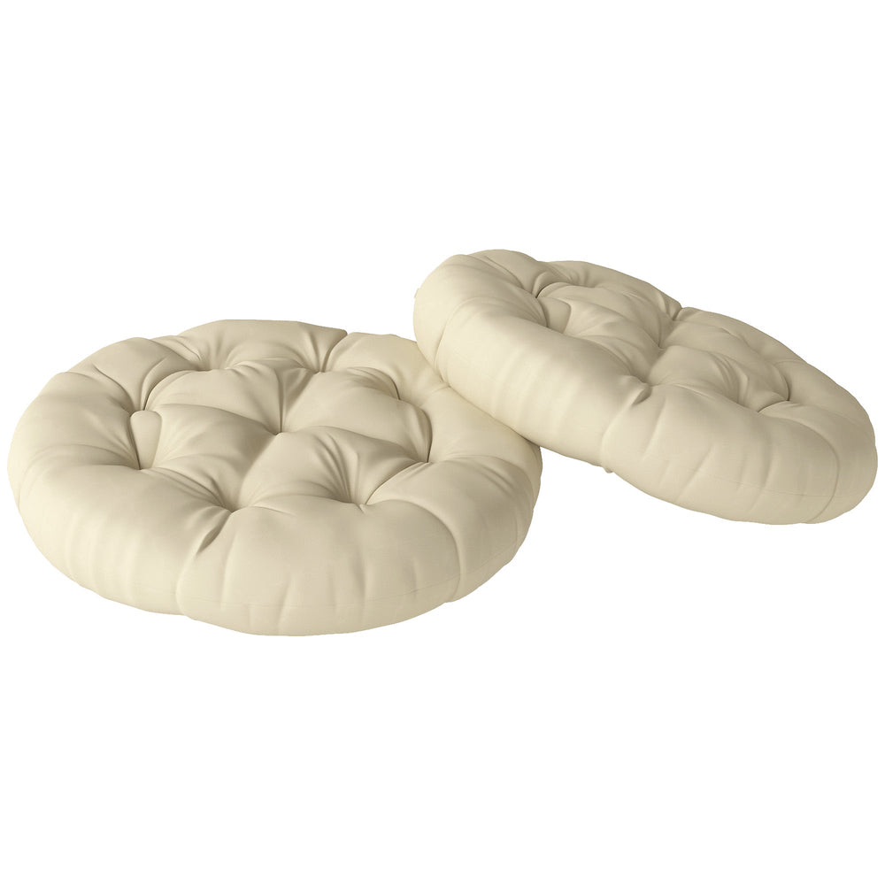 Outsunny Set of Two a60cm Outdoor Cushions - Beige