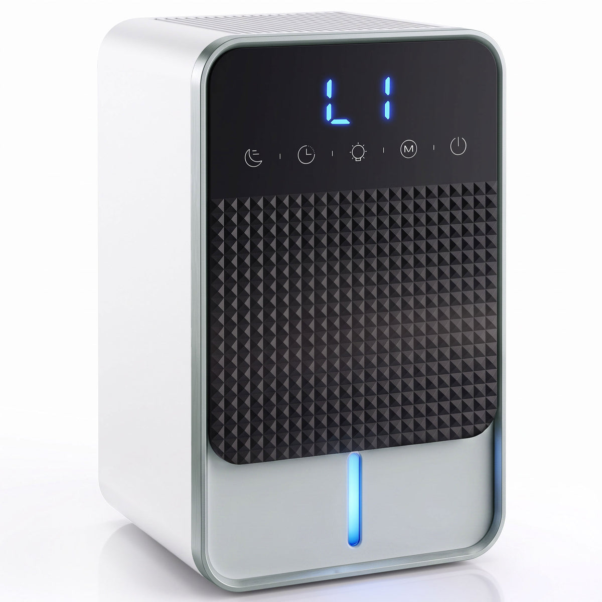 HOMCOM 400mL/Day Small Dehumidifier, RGB Mood Lights, Timer, LED Display, Dehumidifier for Home, Bedroom