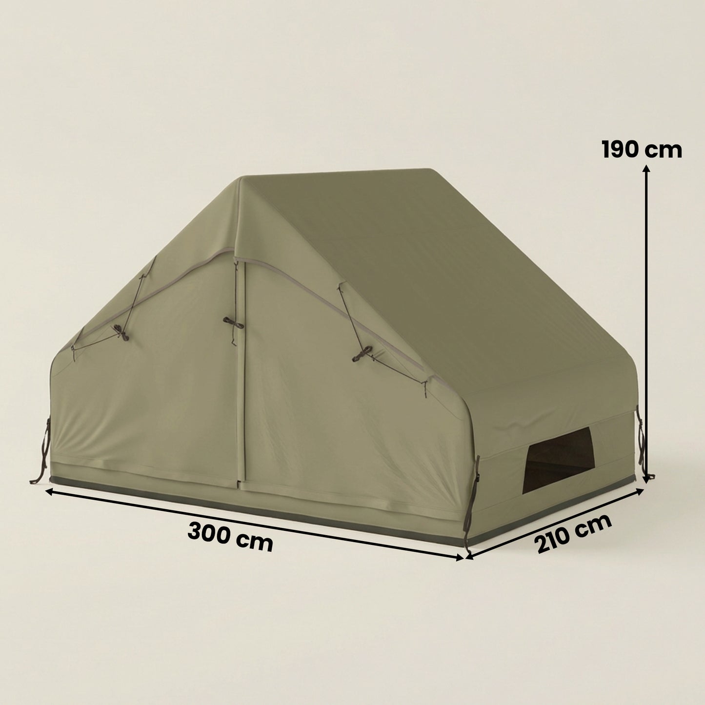 Outsunny Inflatable Tent Waterproof for Camping Blow Up Tent with Pump Carry Bag for 2-4 Person