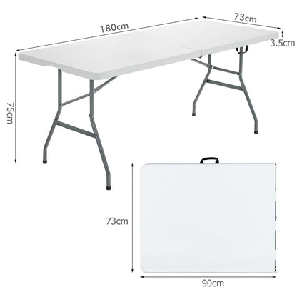 Portable Folding Camping Table with Carrying Handle for Indoor Outdoor