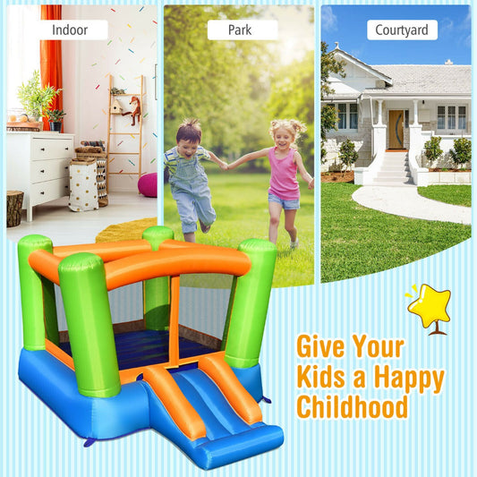 Kids Cute Castle with Slide and Carrying Bag