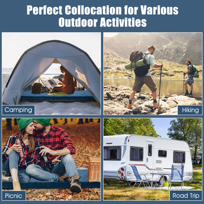 Waterproof Roll up Memory Foam Camping Mattress for Sleepover, Traveling, Hiking