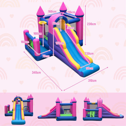 Giant Jumping Castle Blowup Bouncing House with Slide and Climbing Wall