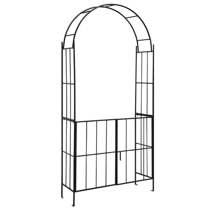 230CM Tall Heavy-Duty Metal Arbour Archway for Climbing Plant Rose Vine