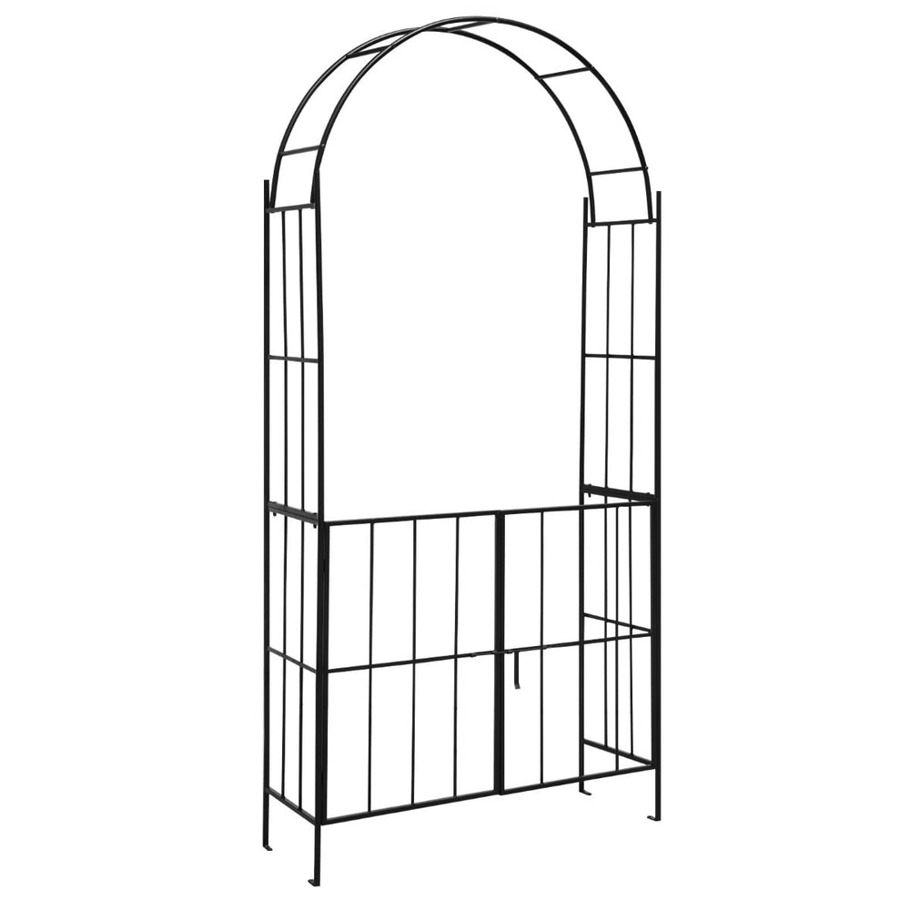 230CM Tall Heavy-Duty Metal Arbour Archway for Climbing Plant Rose Vine