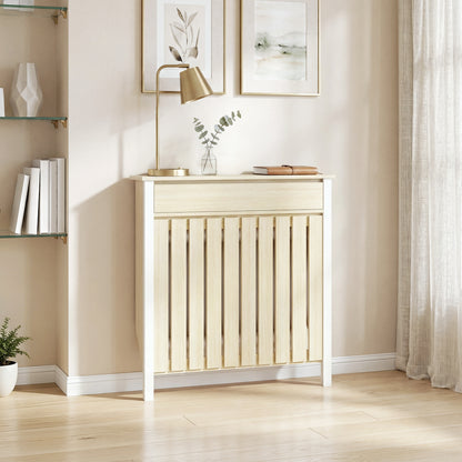 HOMCOM 93 x 88.5cm Rustic-Look Radiator Cover - Oak