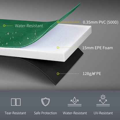 HOMCOM  Trampoline Safety Pad, 8 ft-Green