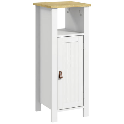 kleankin Slim Bathroom Storage Cabinet - White