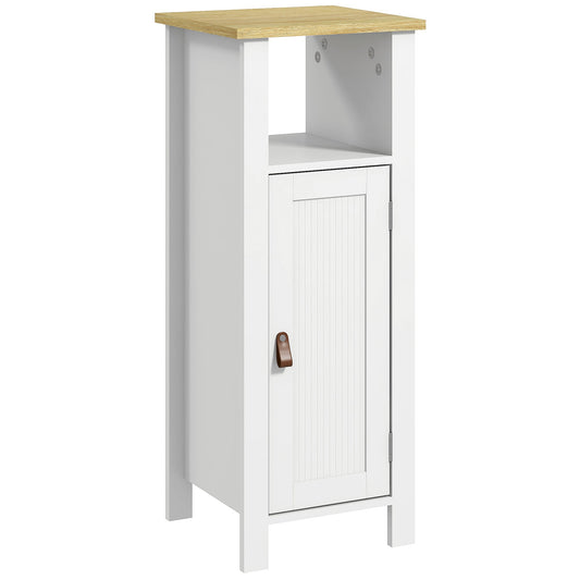 kleankin Slim Bathroom Storage Cabinet - White