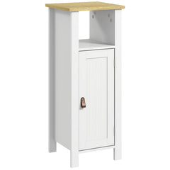 kleankin Slim Bathroom Storage Cabinet - White
