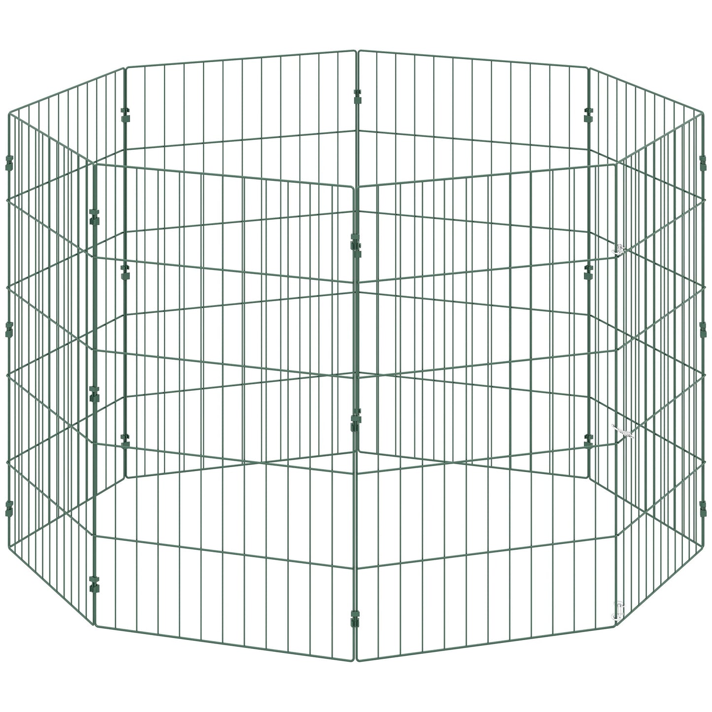 PawHut 8 Panel Pet Playpen for Medium Dogs Indoor Outdoor 80 cm Height