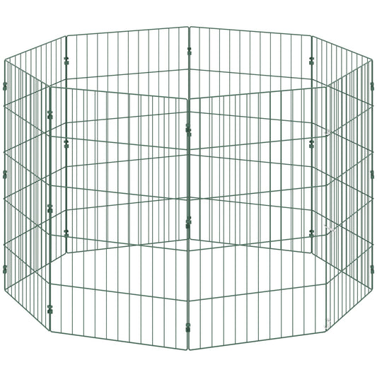 PawHut 8 Panel Pet Playpen for Medium Dogs Indoor Outdoor 80 cm Height