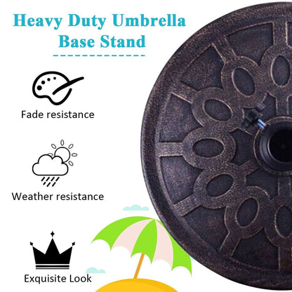Resin Patio Umbrella Base for 38-48 mm Umbrella Pole