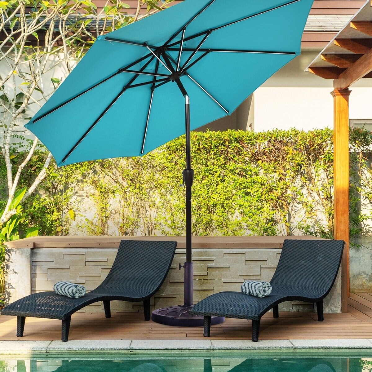 Resin Patio Umbrella Base for 38-48 mm Umbrella Pole