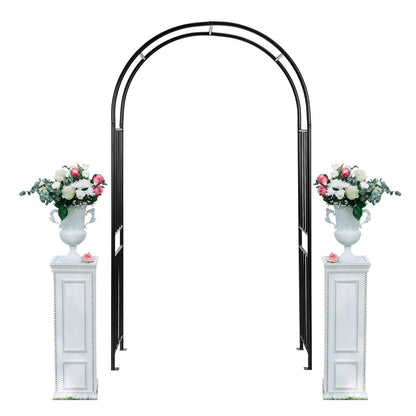 Garden Arch with Metal Frame for Rose Vines Climbing Plant