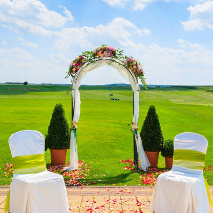 Garden Arch with Metal Frame for Rose Vines Climbing Plant