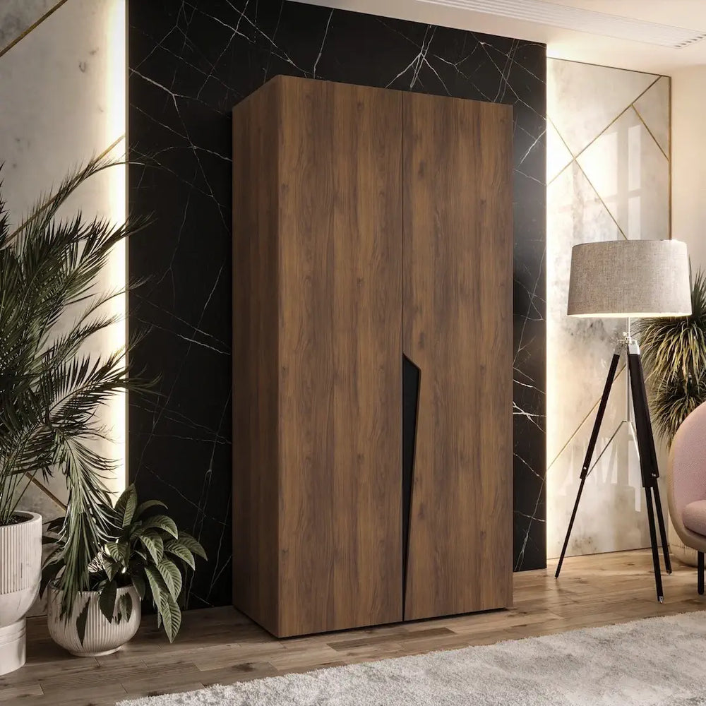 Piano I Hinged Door Wardrobe 100cm