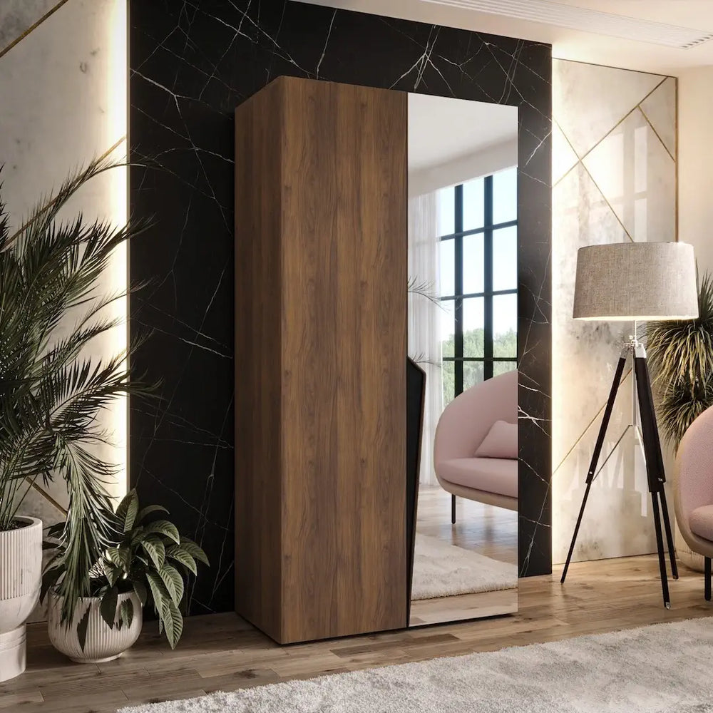 Piano II Hinged Door Wardrobe 100cm