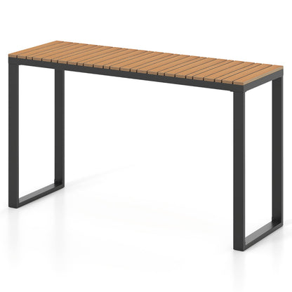 Outdoor Rectangle Console Table Patio Side Table