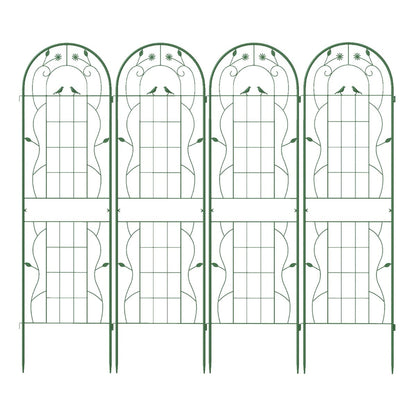 2/4 Pack Metal Garden Trellis for Climbing Plants-Set of 4