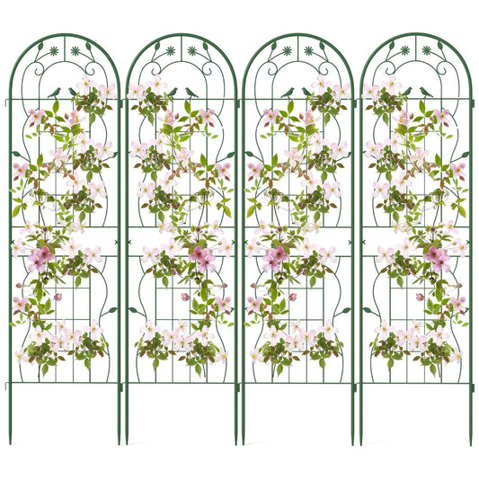 2/4 Pack Metal Garden Trellis for Climbing Plants-Set of 4