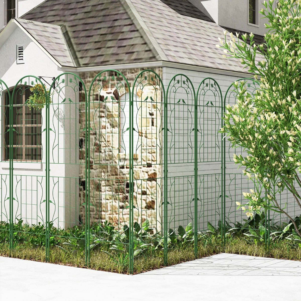 2/4 Pack Metal Garden Trellis for Climbing Plants-Set of 4