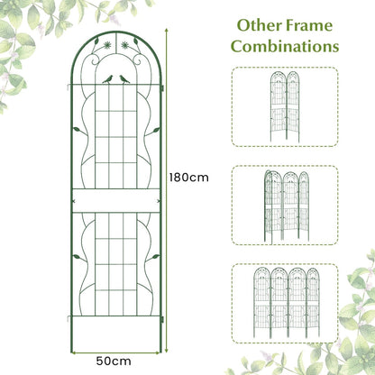 2/4 Pack Metal Garden Trellis for Climbing Plants-Set of 4