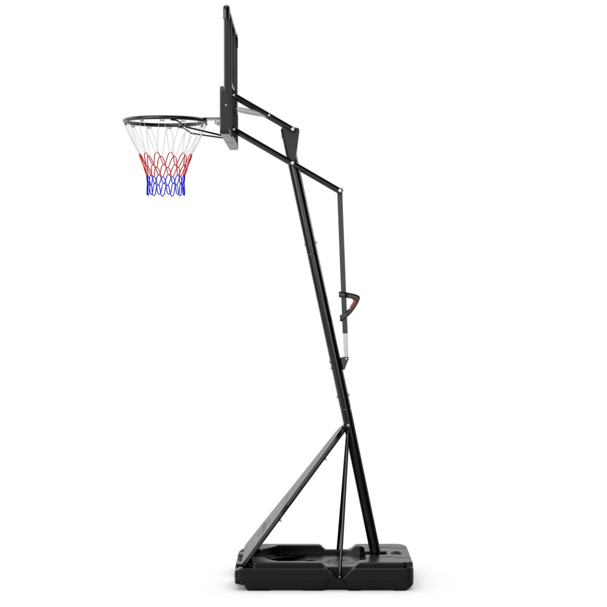 Portable Basketball Hoop 1.05-3.05m Adjustable with Shatterproof Backboard