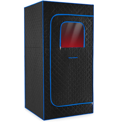 Portable Steam Sauna Box Extra-Large Tent 3L/1200W Fast-Heat Steamer-Blue
