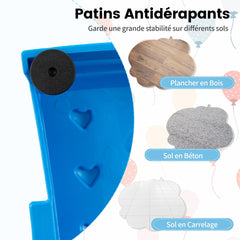 Kids Balance Beams 20 Pieces Stepping Stones with Bottom Mats-Multicolor