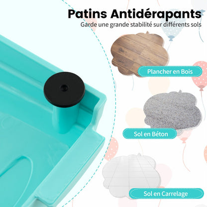 Kids Balance Beams 20 Pieces Stepping Stones with Bottom Mats-Macaron Green