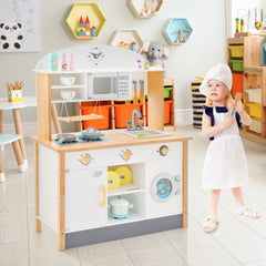 Pretend Kitchen Toy Set with Various Cooking Accessories
