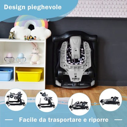 4 in 1 baby walker folding baby walker gray