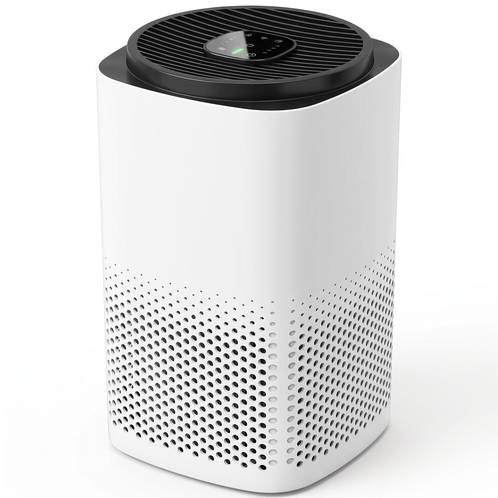 HOMCOM Smart Air Purifier for Home, HEPA Filter, Sleep/Auto Mode, 27m², Air Cleaner, App & Voice Control, Quiet, AQI Indicator