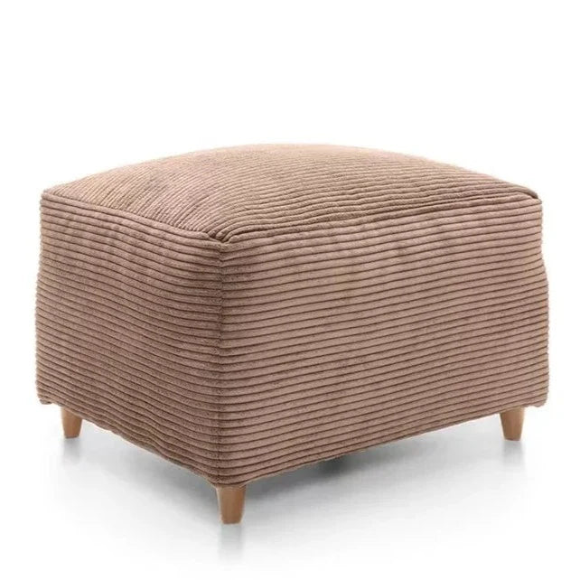 Jasmine Jumbo Cord Footstool - Brown