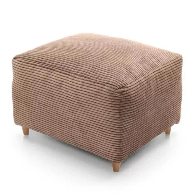 Jasmine Jumbo Cord Footstool - Brown