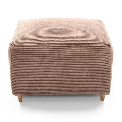 Jasmine Jumbo Cord Footstool - Brown