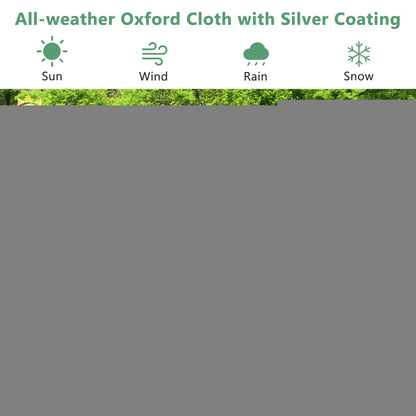 Large Spire-Shaped Chicken Run Coop with Waterproof and Sun-Protective Cover