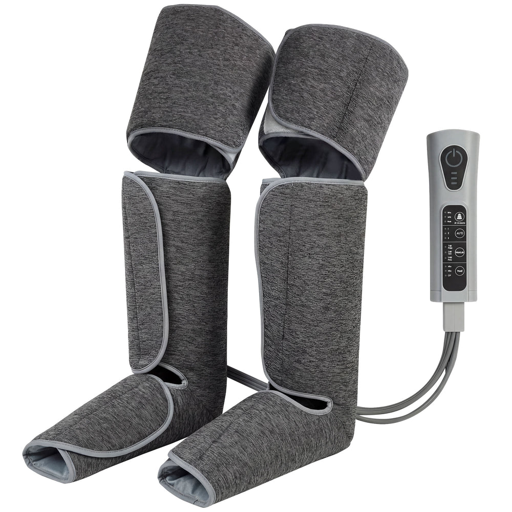 HOMCOM Leg Massager with Heat, Compression, 3 Auto Modes & 3 Intensities,  Foot and Calf Massage Machine