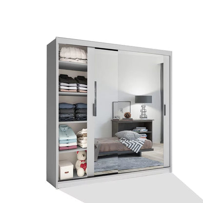 Chicago II Sliding Door Wardrobe - Grey and 5 Colours 5 Sizes